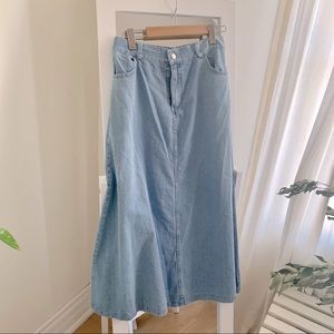 Oak + Fort denim skirt